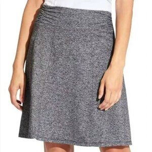 Athleta Bodega Skirt Charcoal Gray Size S Excellent Condition Ruched Waist
